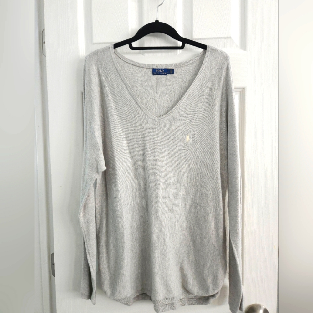 Grey Ralph Lauren sweater, L